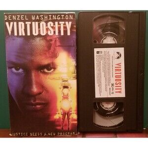 1995 Virtuosity VHS Denzel Washington Russell Crowe William Forsythe Traci Lords